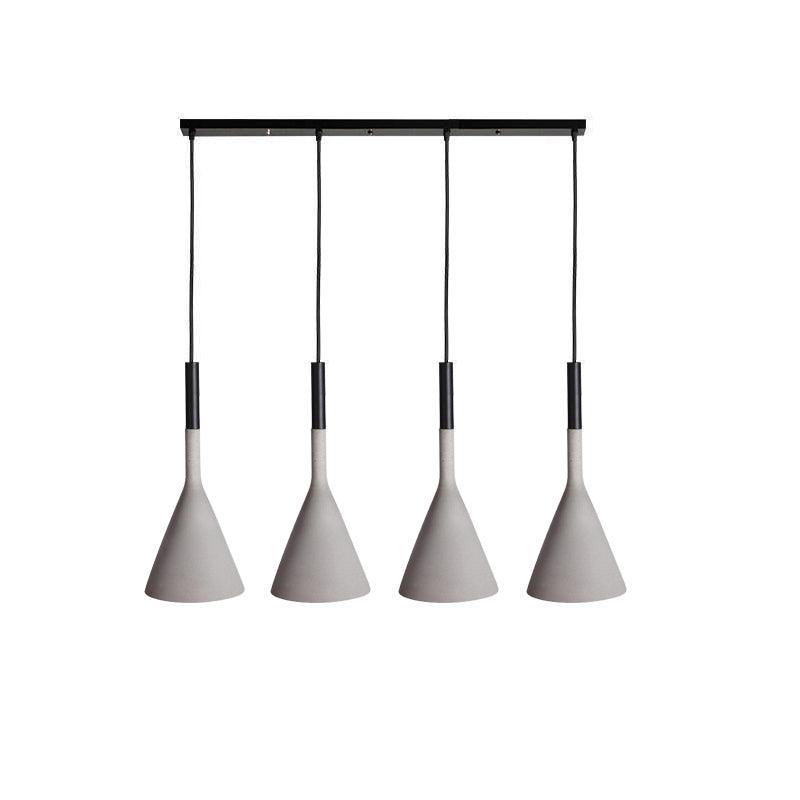 Conical Concrete Pendant Light - DEPRIMO