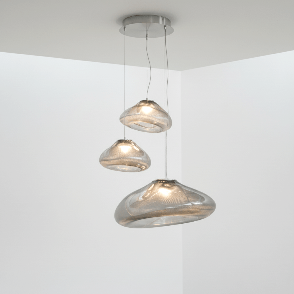 Blown Glass Mesh Pendant Light - DEPRIMO