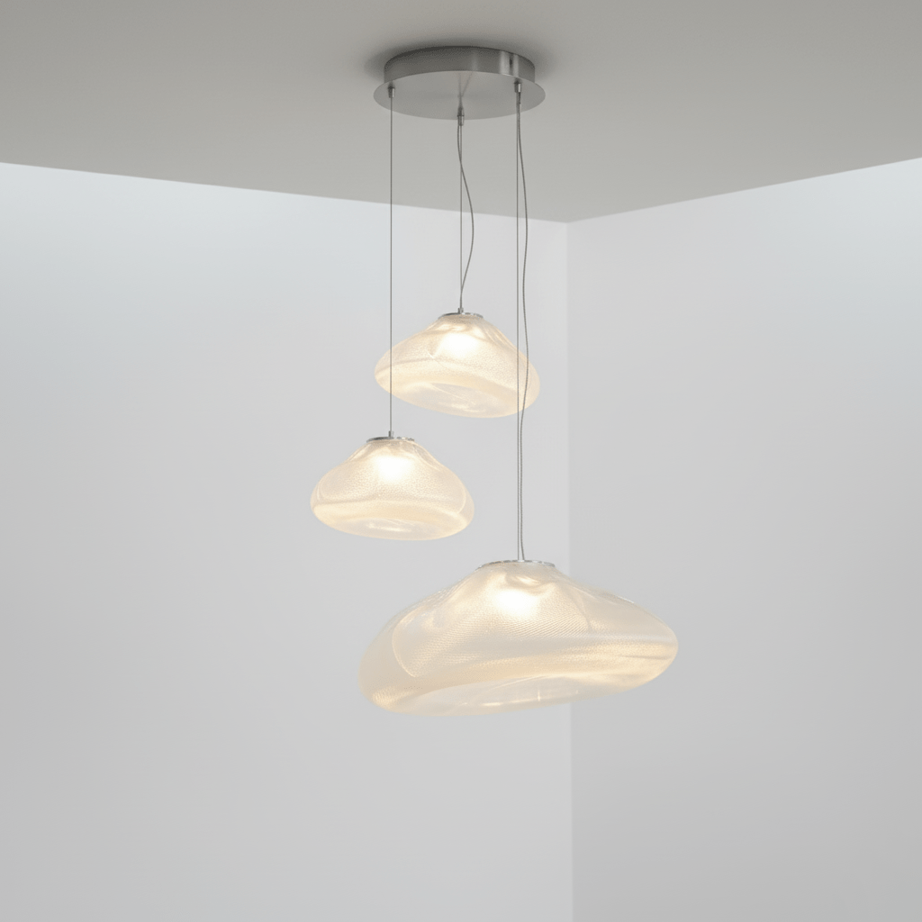 Blown Glass Mesh Pendant Light - DEPRIMO