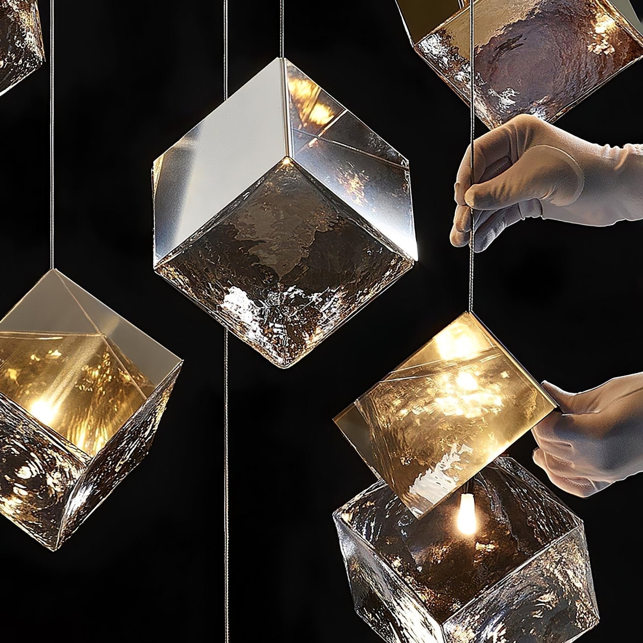 Каскадная люстра Cubic Luster