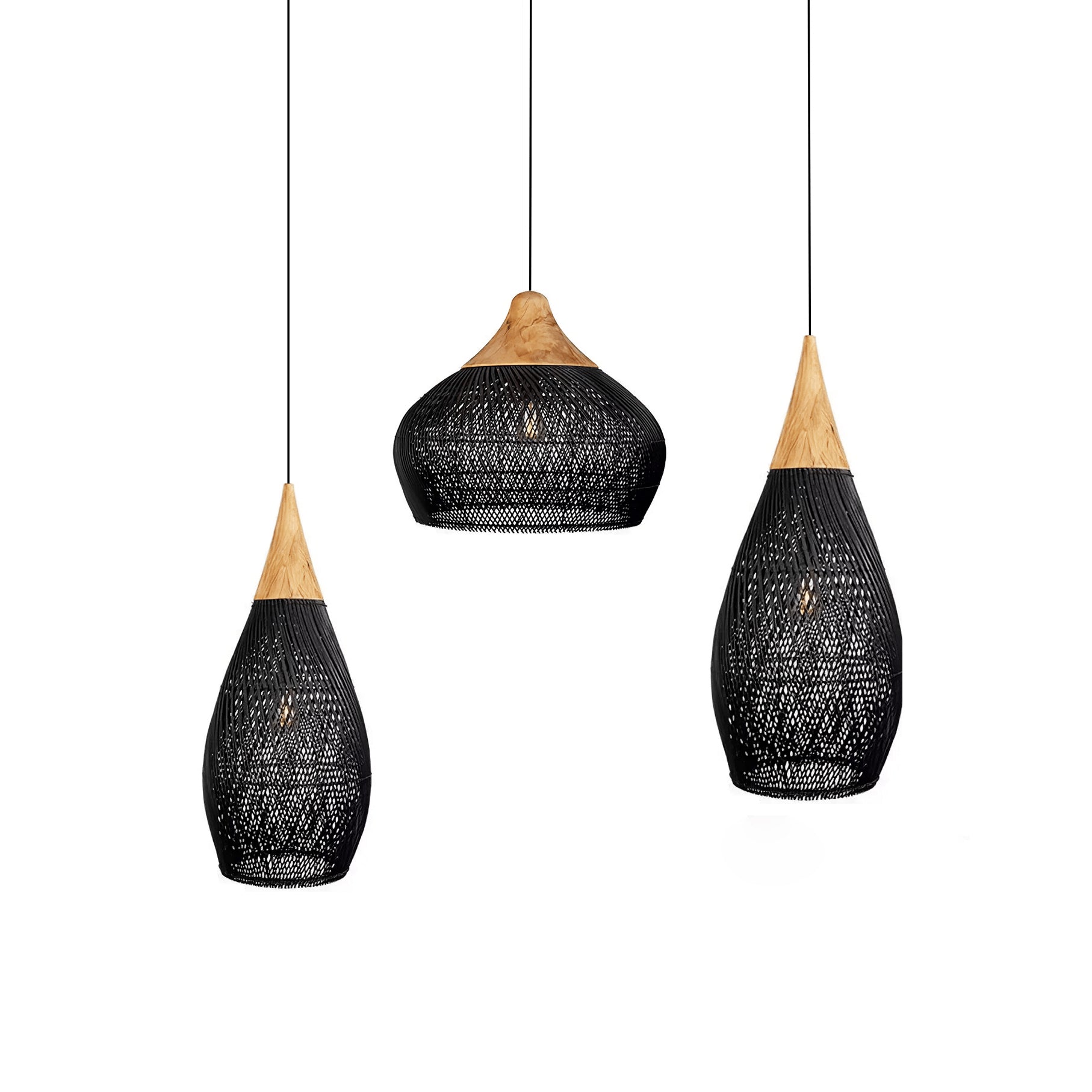 Braided Rattan Pendant Lamp - DEPRIMO