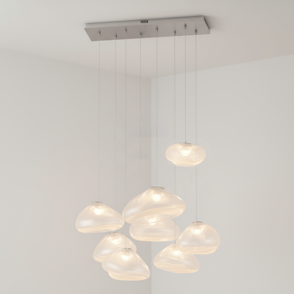 Blown Glass Mesh Pendant Light - DEPRIMO