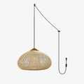 Braided Rattan Swag Pendant Lamp - DEPRIMO