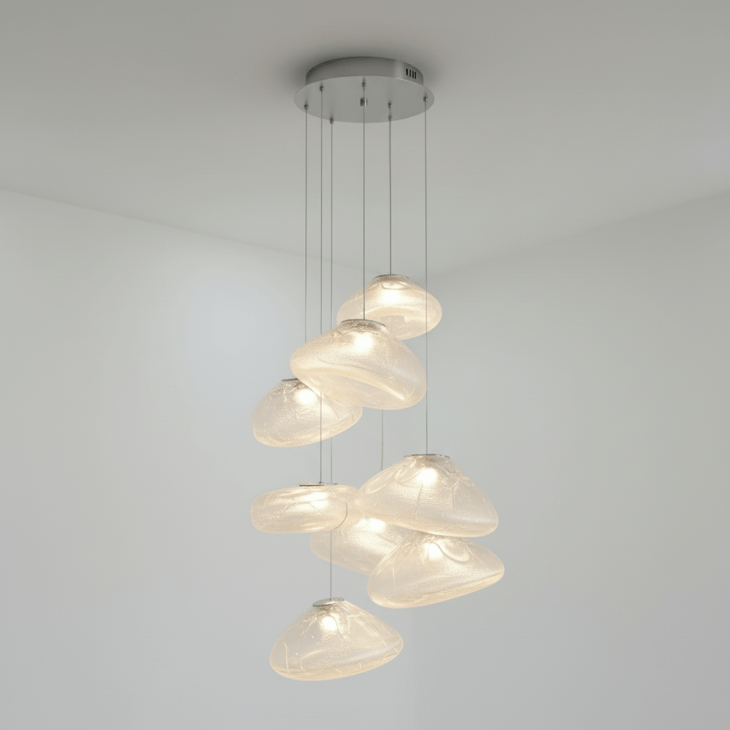 Blown Glass Mesh Pendant Light - DEPRIMO