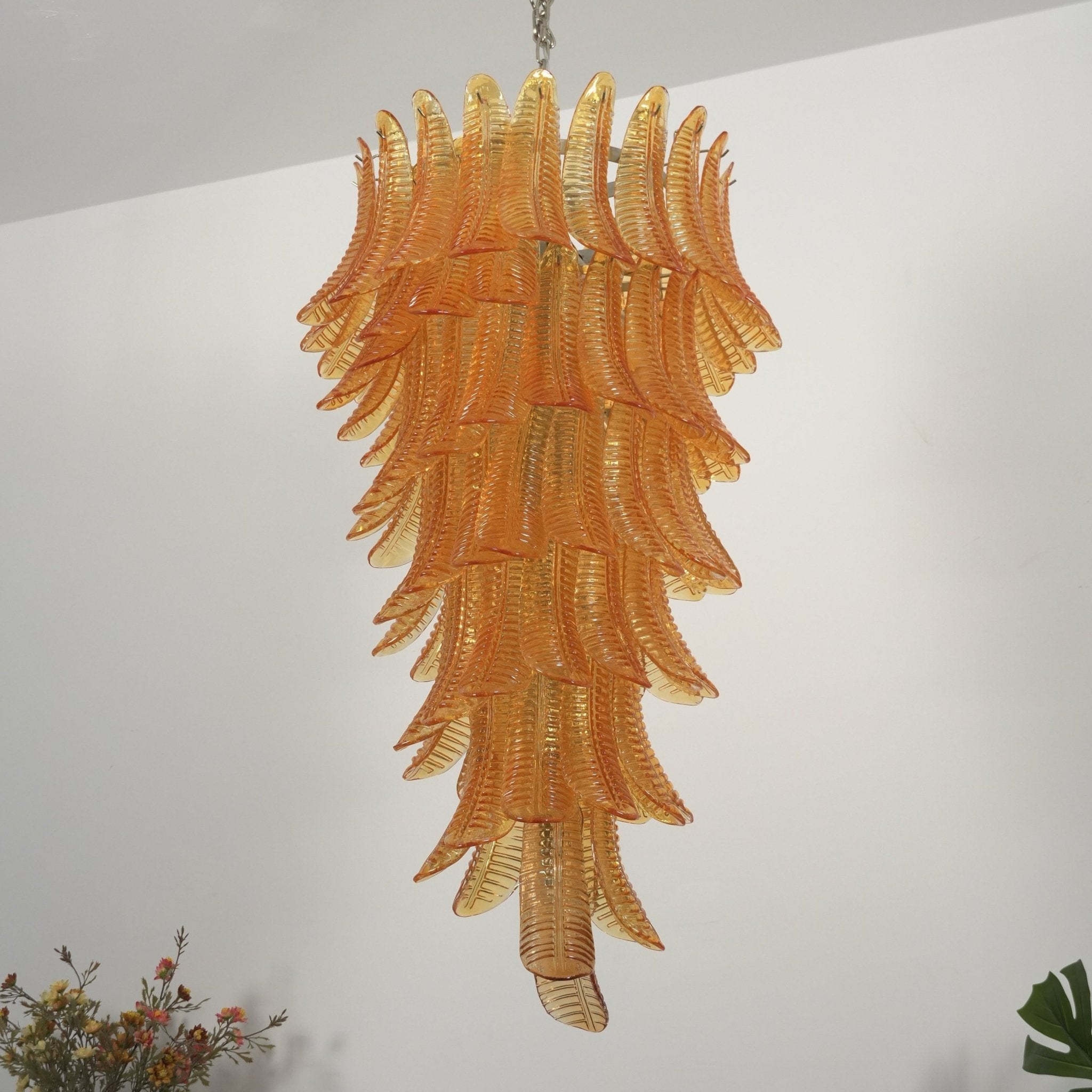 Каскадна люстра Amber Leaf