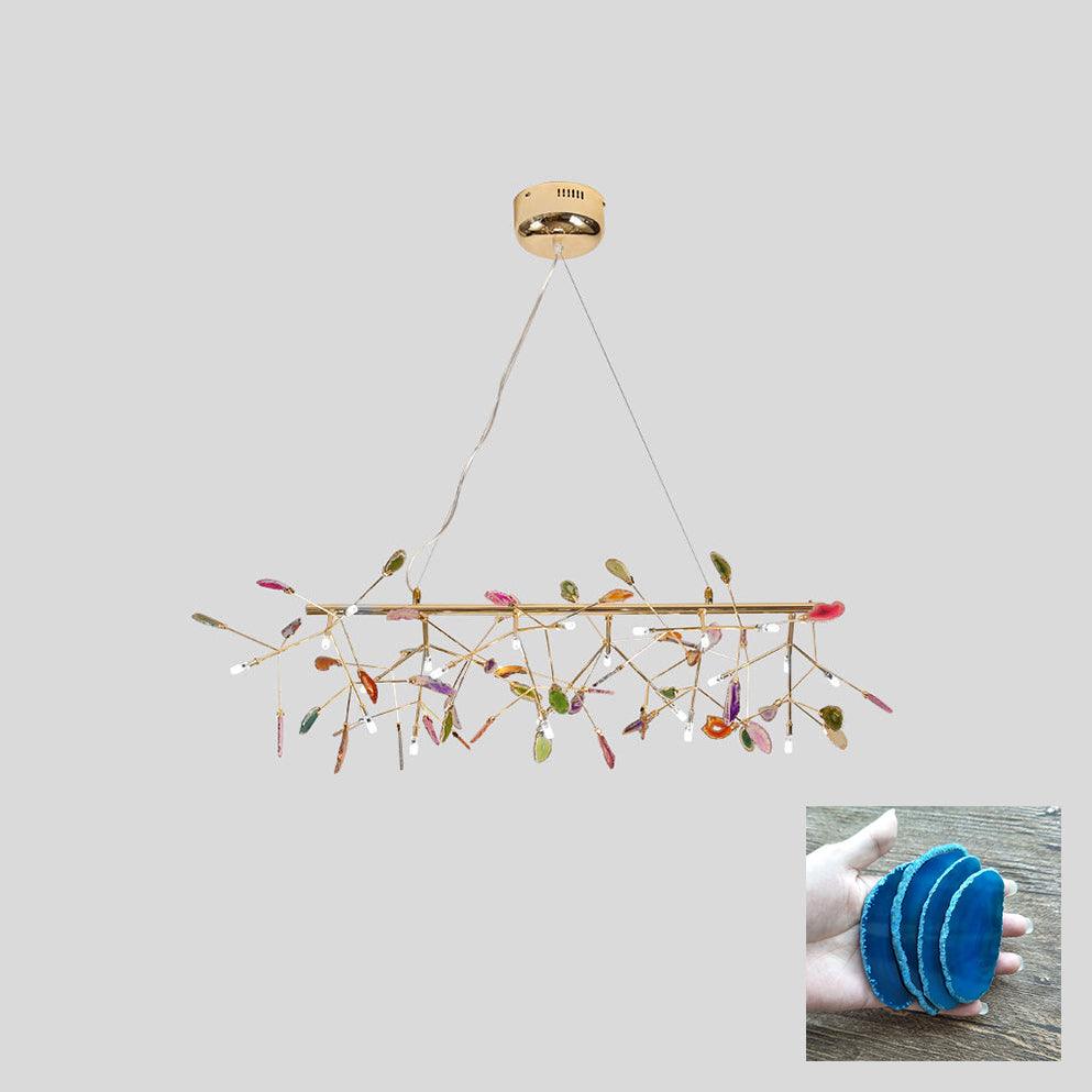 Люстра з агатових пластівців