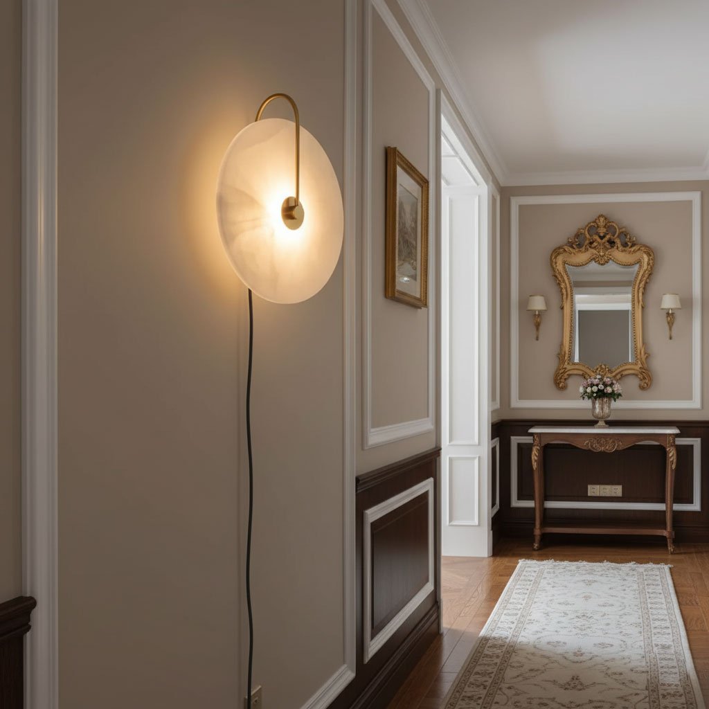 Настінний світильник Alabaster LED, що вмикається в розетку