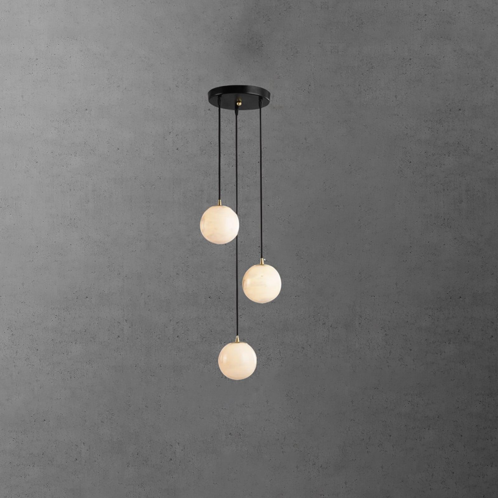 Alabaster Balls Cluster Chandelier - DEPRIMO