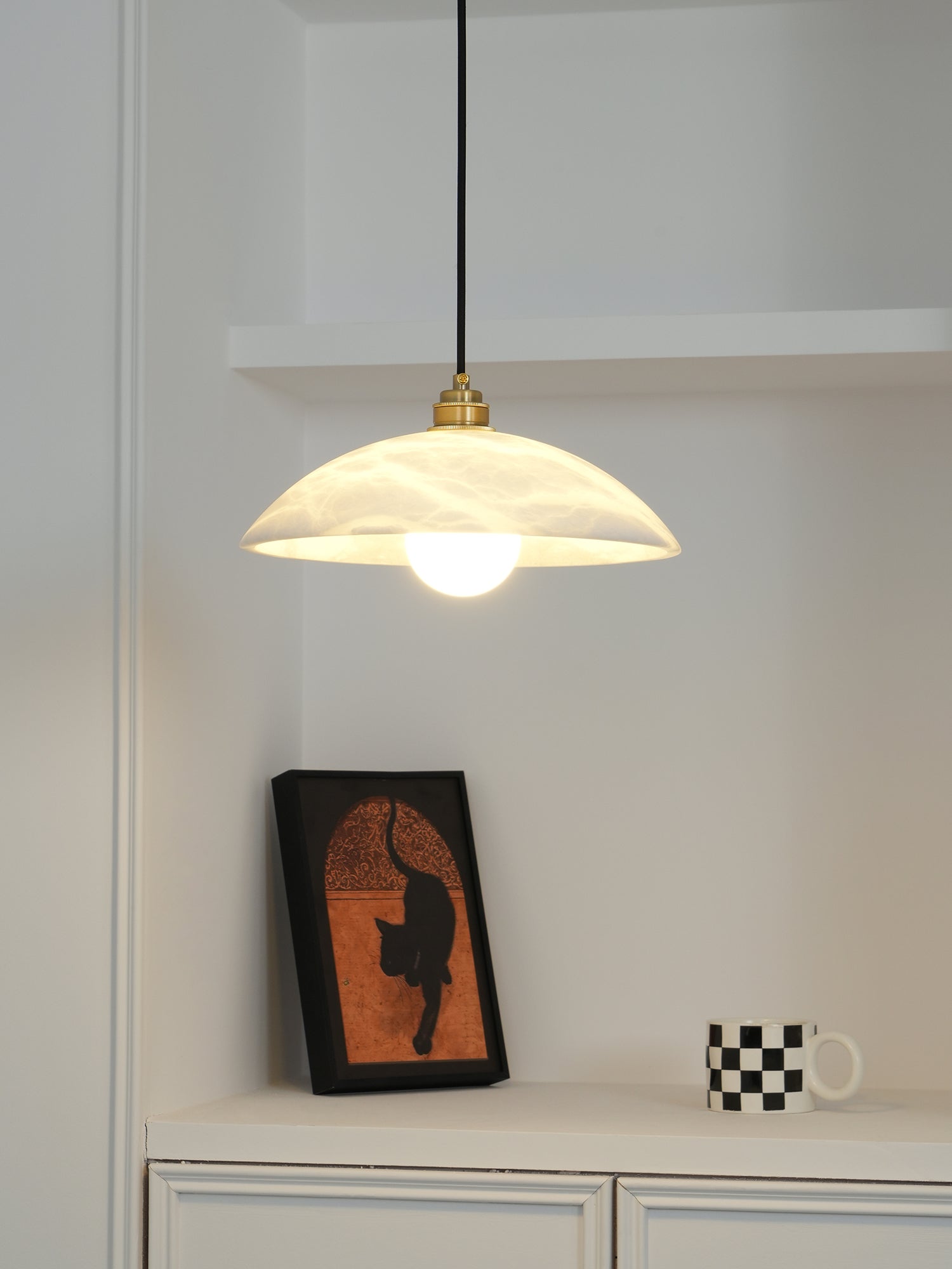Алебастрова купольна прикраса Алебастровий підвісний світильник
