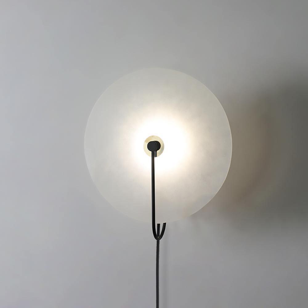 Alabaster LED Plug-In Wall Lamp - DEPRIMO