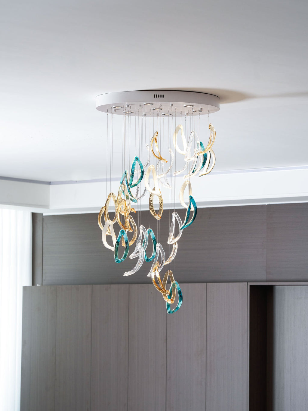 Подвесная люстра Aqua Ripple Glass Art на заказ
