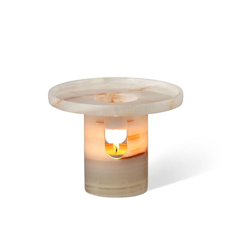 Arc Pillar Marble Candle Holder - Vakkerlight