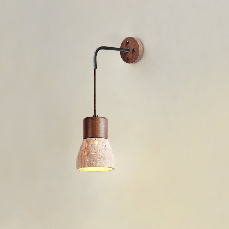 Arched Travertine Wall Light - DEPRIMO