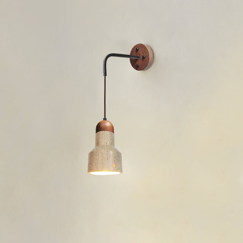 Arched Travertine Wall Light - DEPRIMO