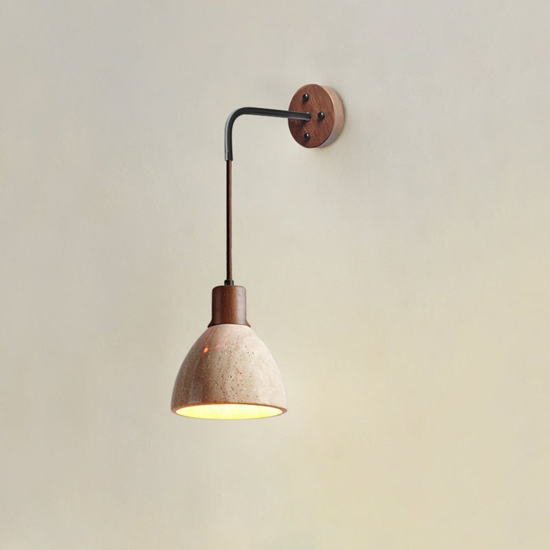 Arched Travertine Wall Light - DEPRIMO