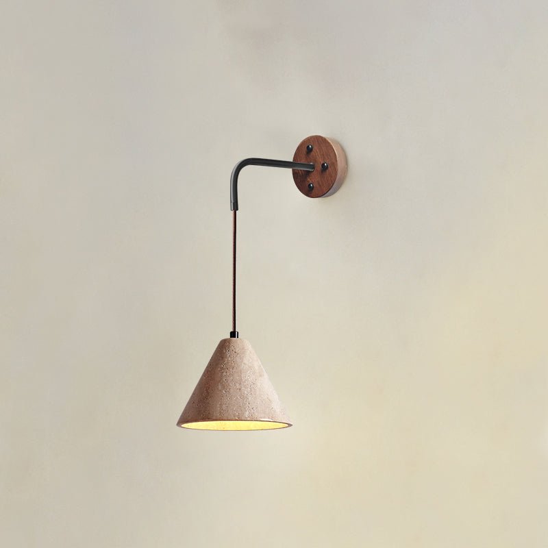 Arched Travertine Wall Light - DEPRIMO