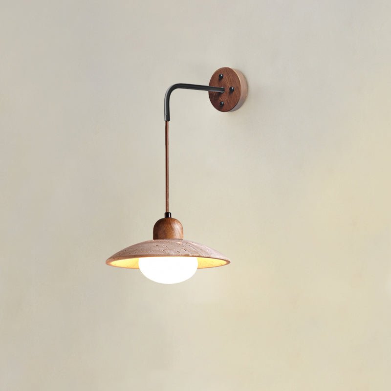 Arched Travertine Wall Light - DEPRIMO