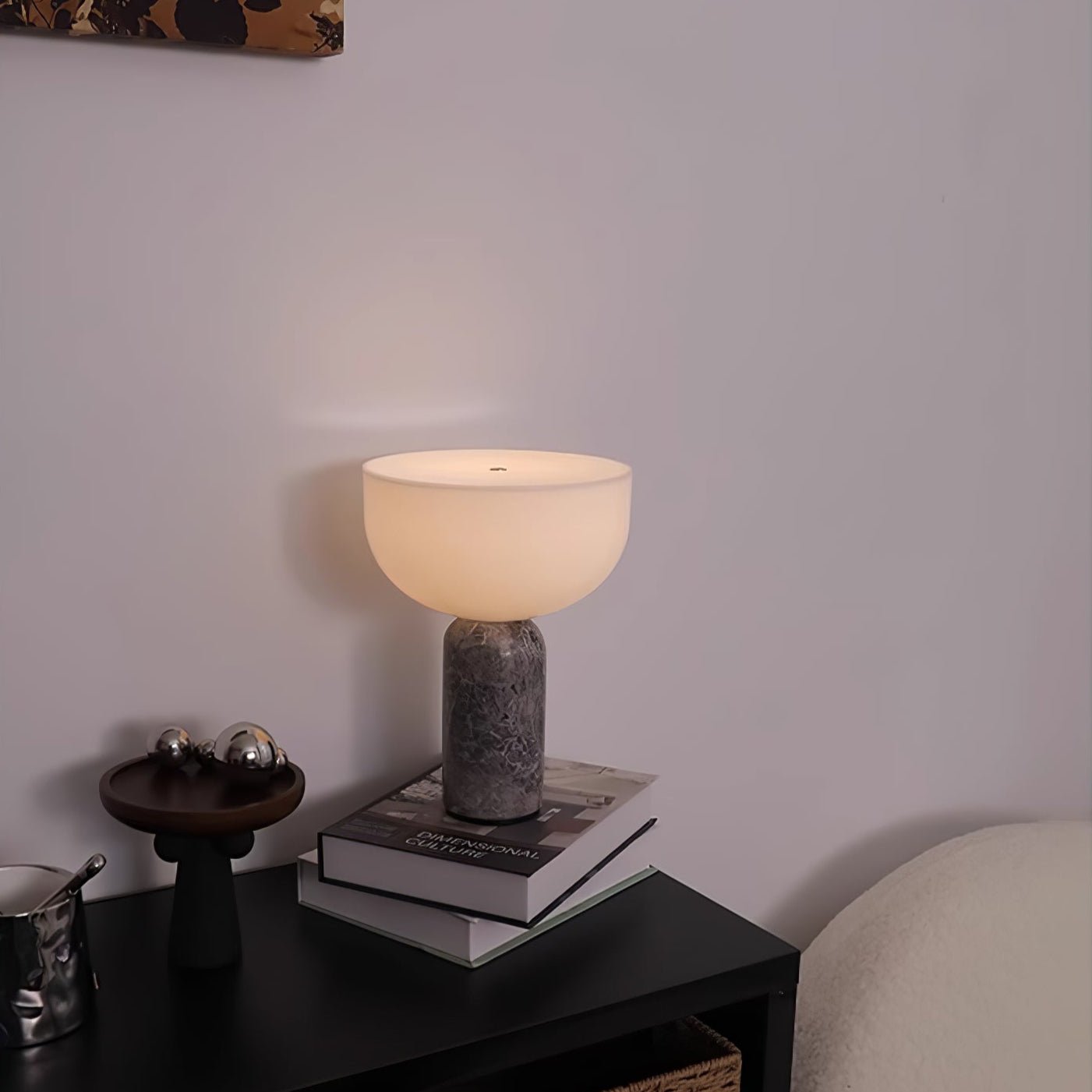 Настільна лампа Arno Sphere Marble