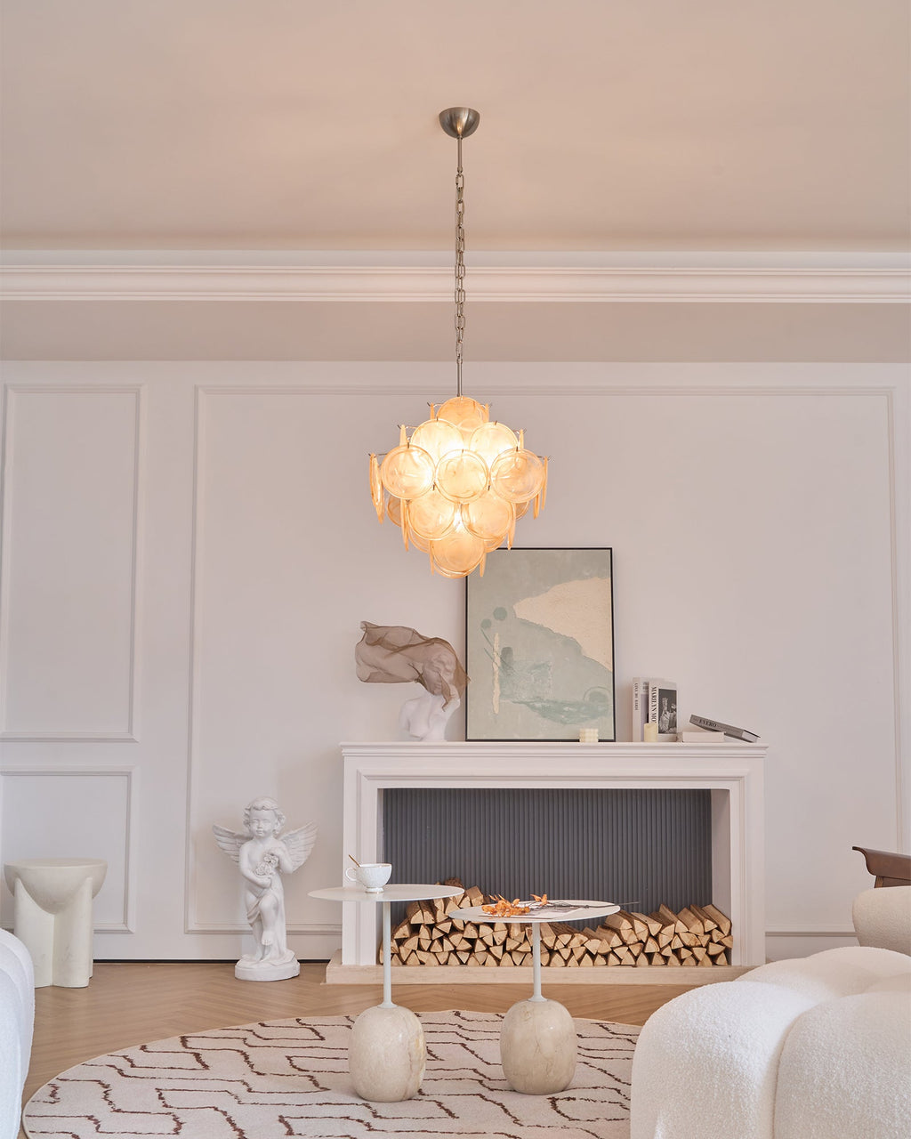 Люстра з муранського скла Aurelia Apricot