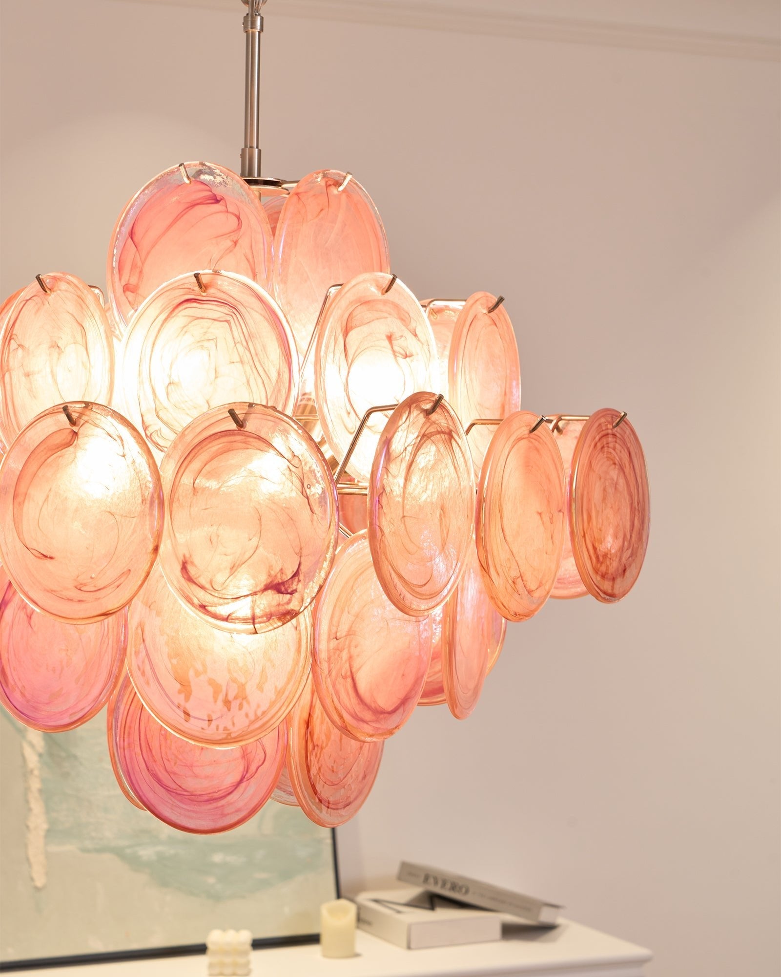Люстра Aurelia Pink з муранського скла