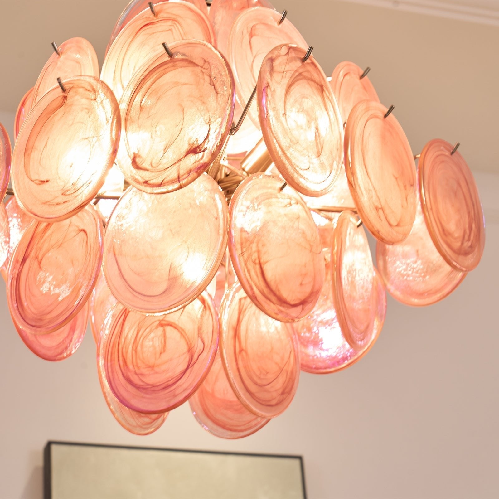 Люстра Aurelia Pink з муранського скла