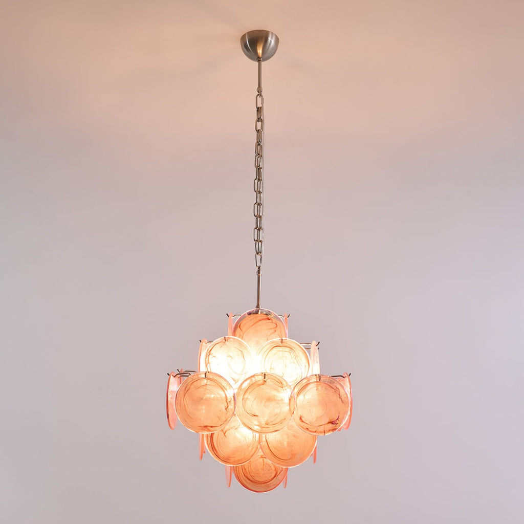 Люстра Aurelia Pink з муранського скла