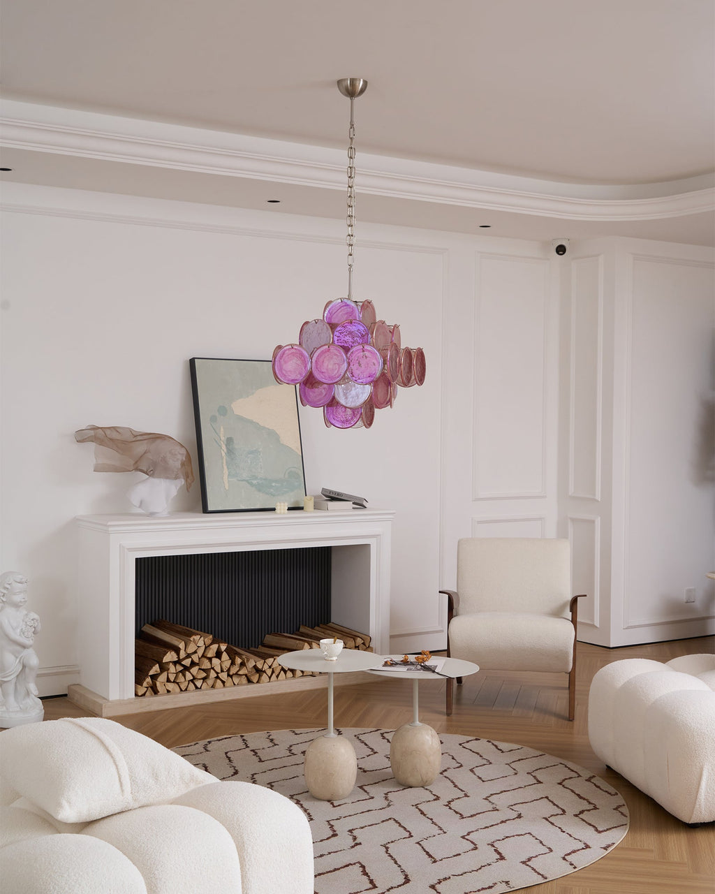 Люстра Aurelia Pink з муранського скла