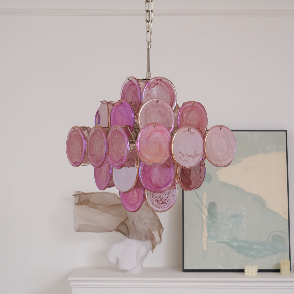 Люстра Aurelia Pink з муранського скла