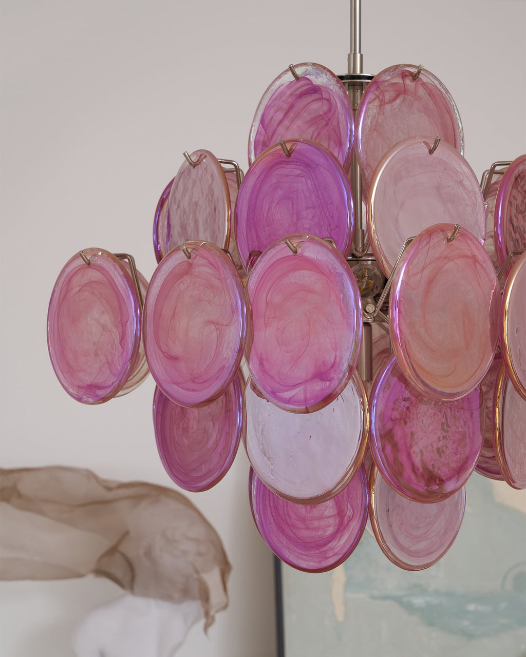 Люстра Aurelia Pink з муранського скла