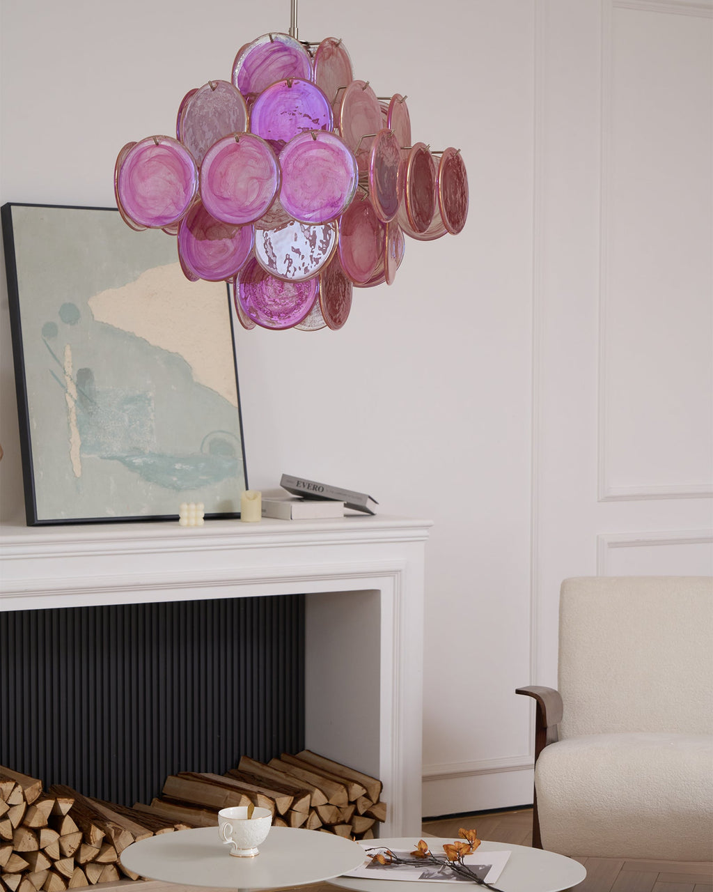 Люстра Aurelia Pink з муранського скла