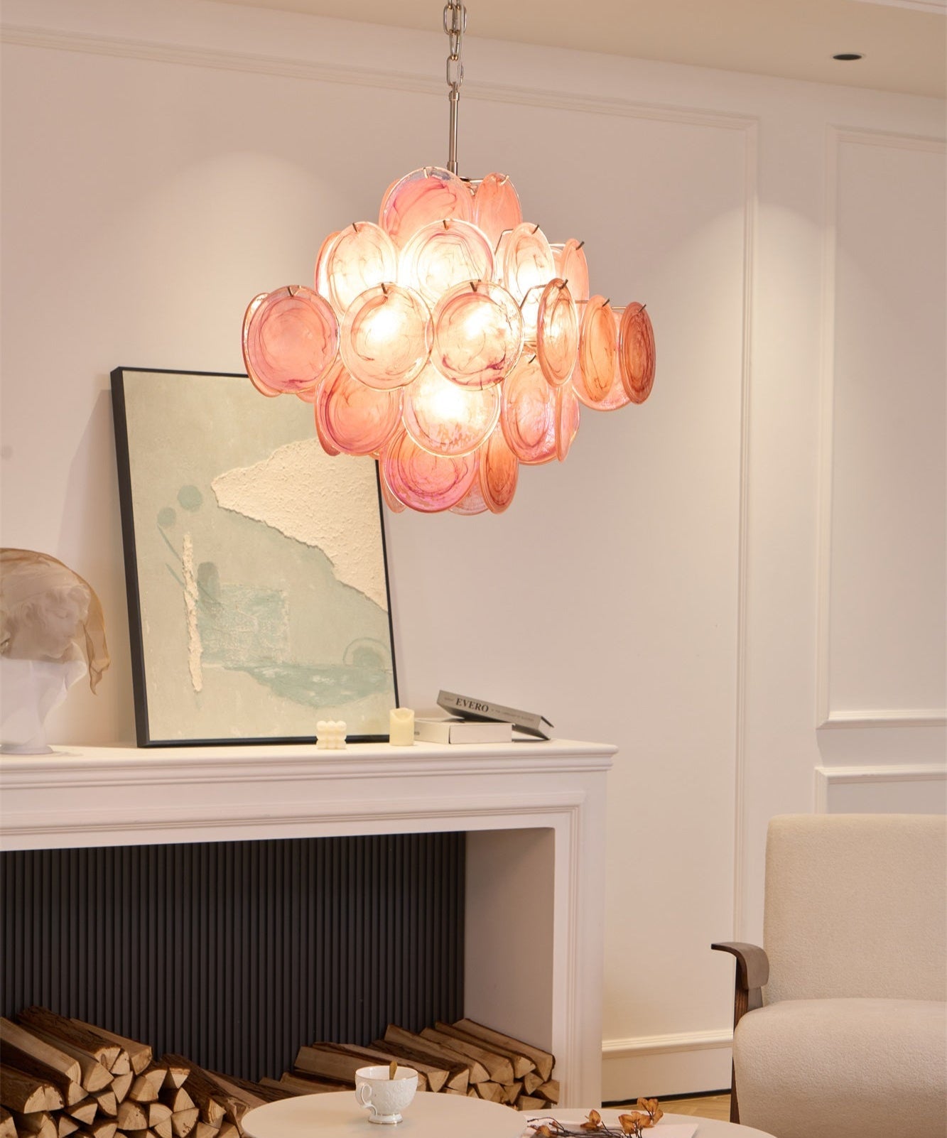 Люстра Aurelia Pink з муранського скла