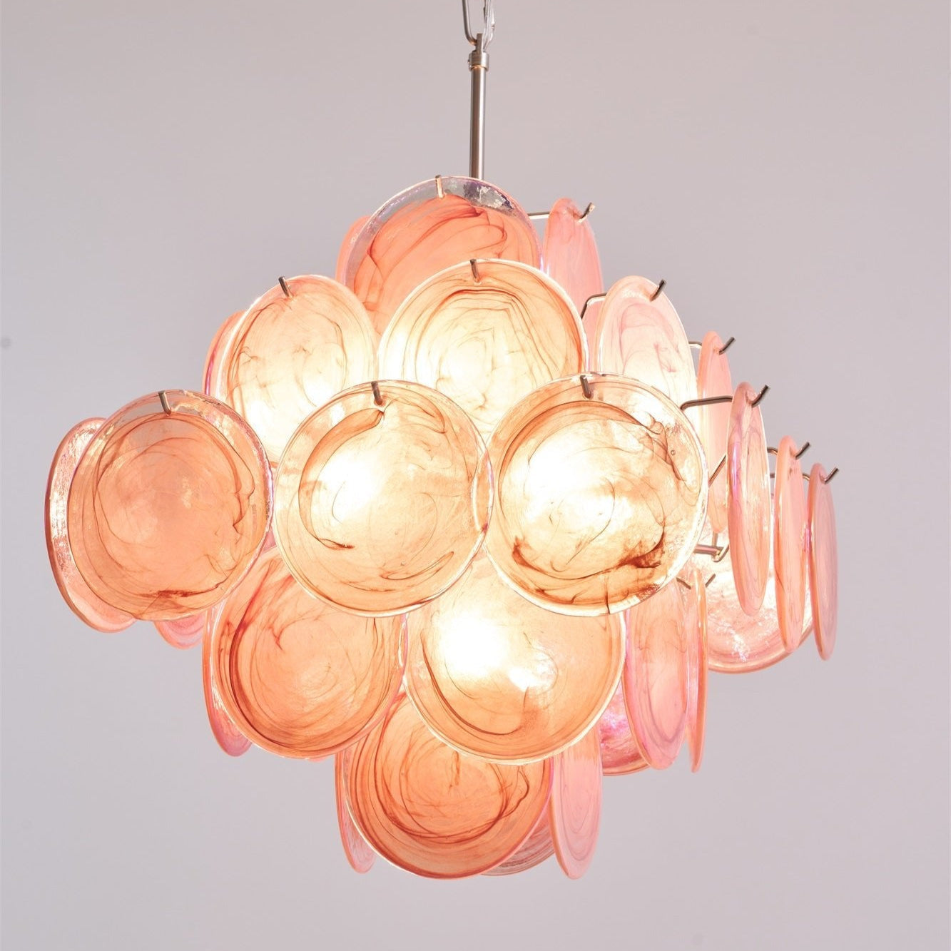 Люстра Aurelia Pink з муранського скла