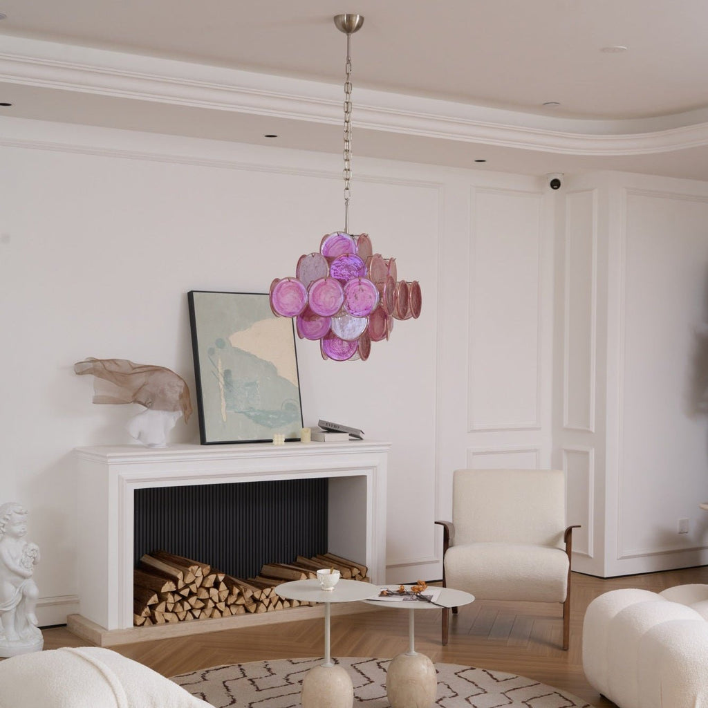 Люстра Aurelia Pink з муранського скла