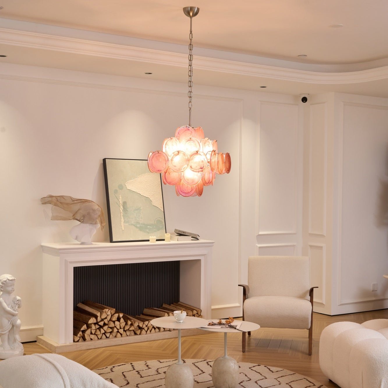Люстра Aurelia Pink з муранського скла