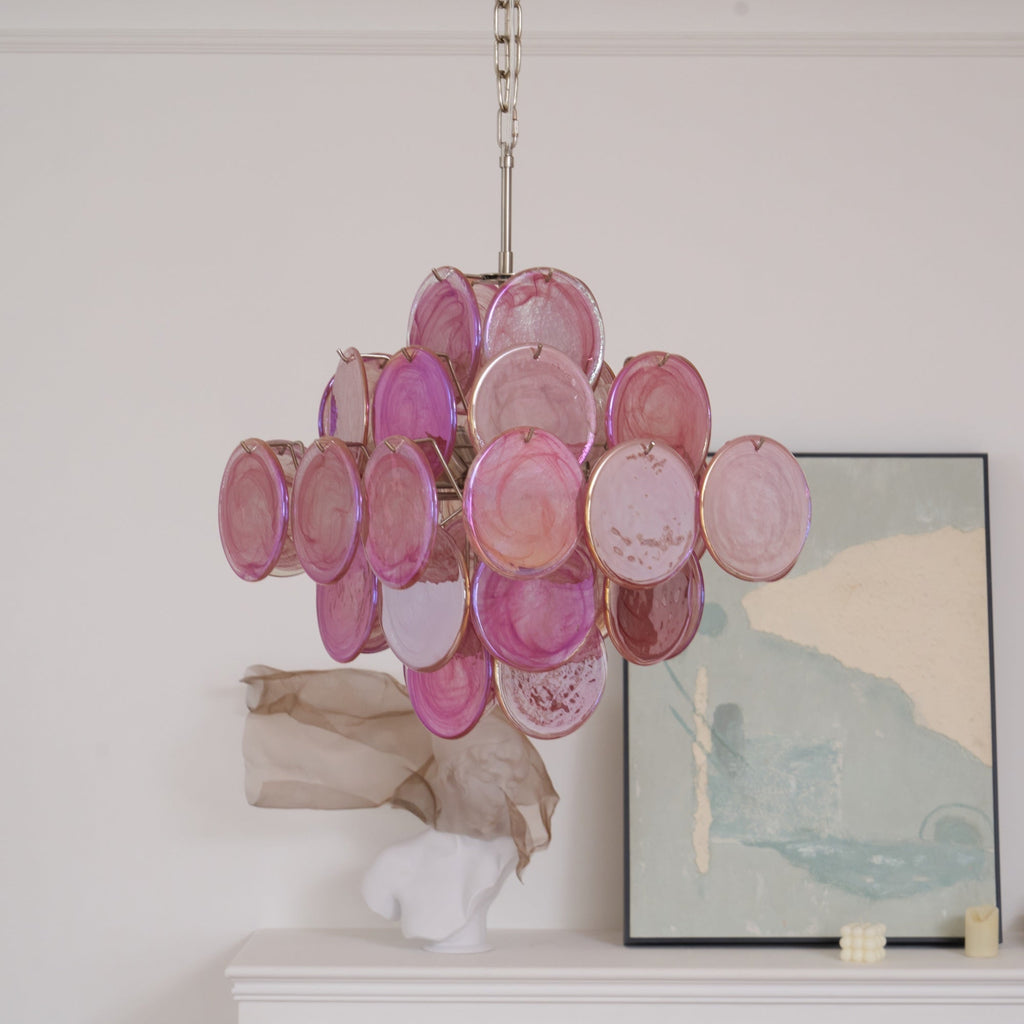 Люстра Aurelia Pink з муранського скла