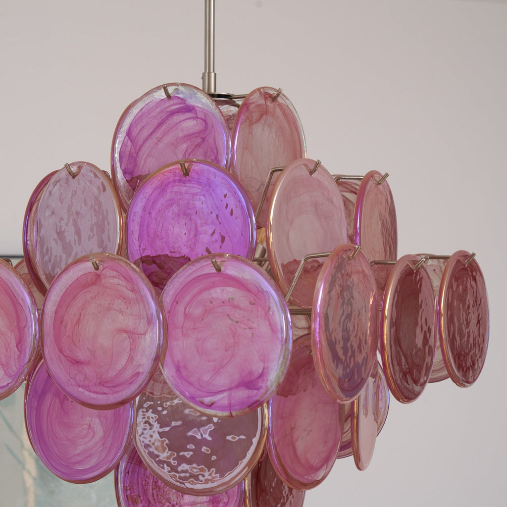 Люстра Aurelia Pink з муранського скла