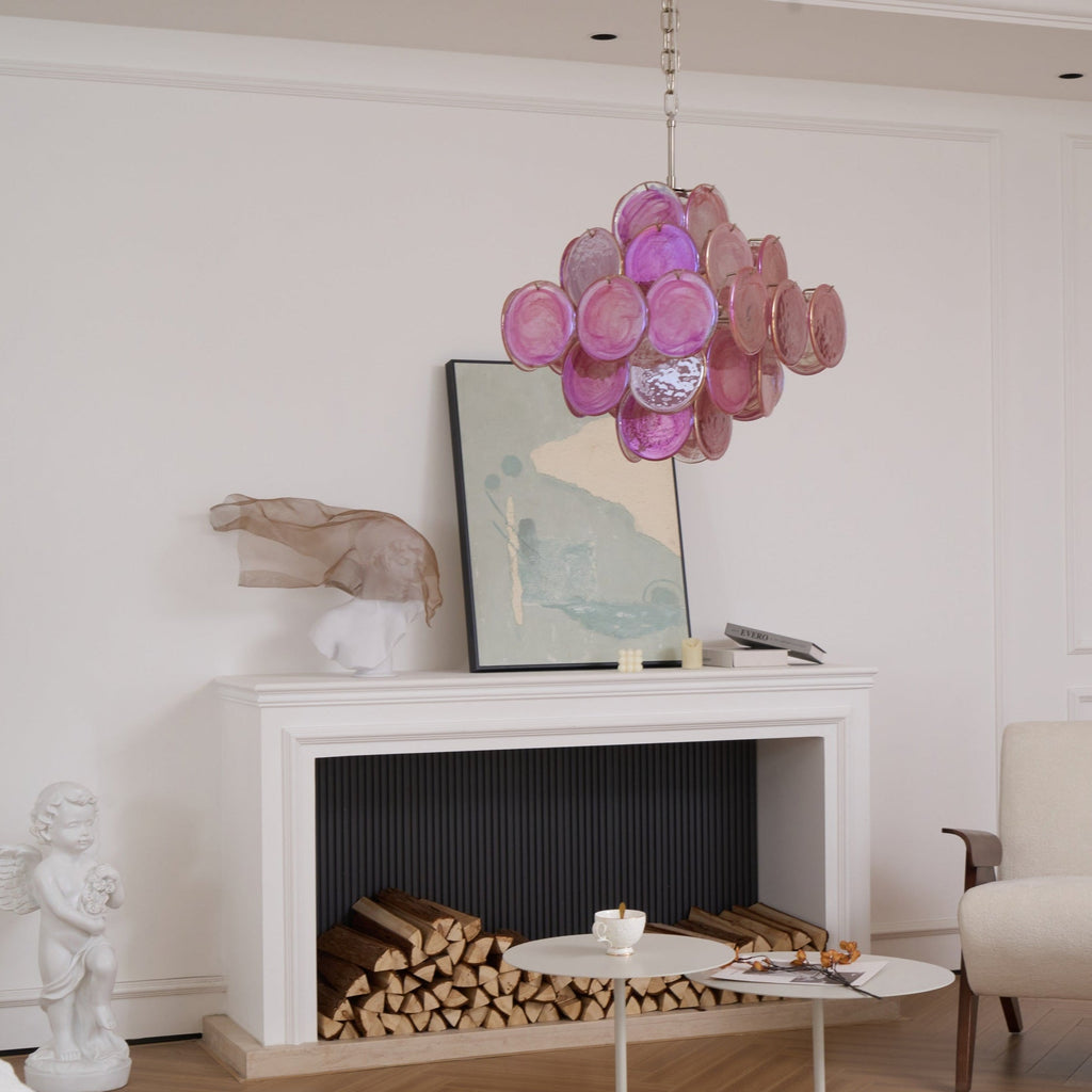 Люстра Aurelia Pink з муранського скла