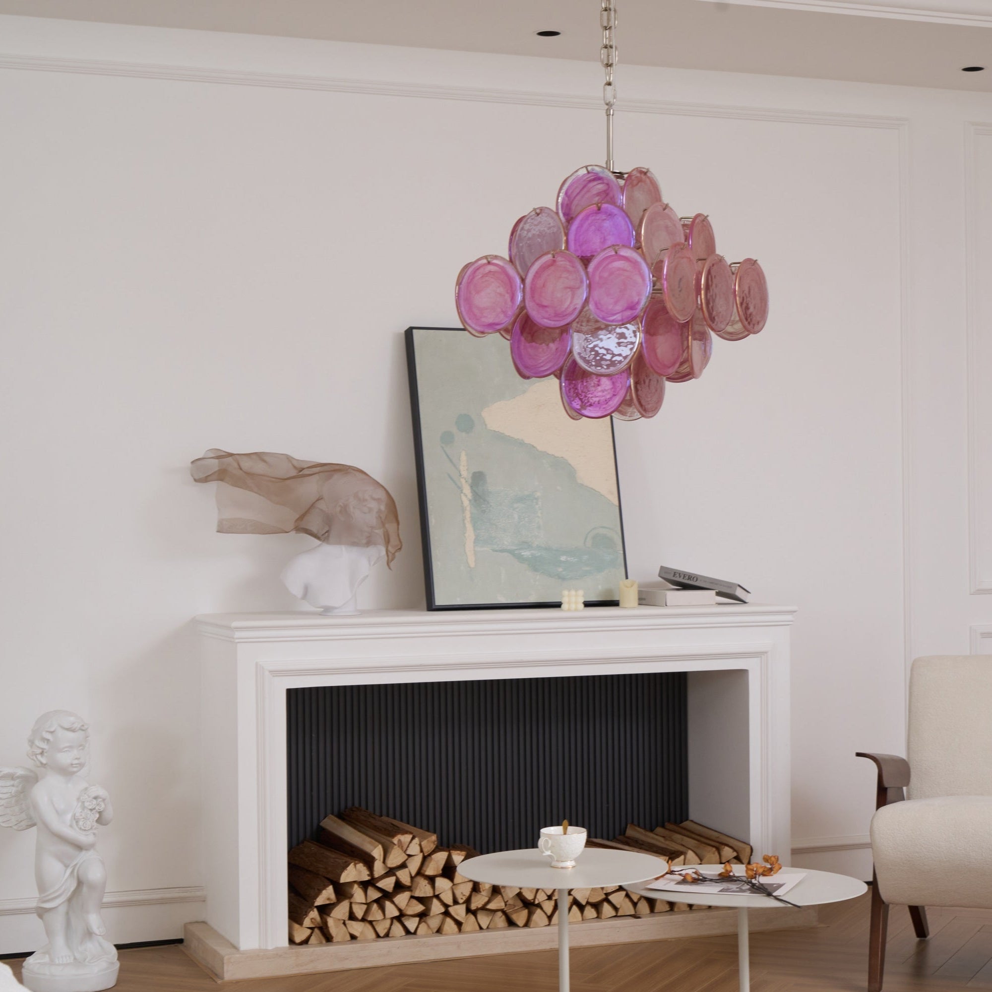 Люстра Aurelia Pink з муранського скла