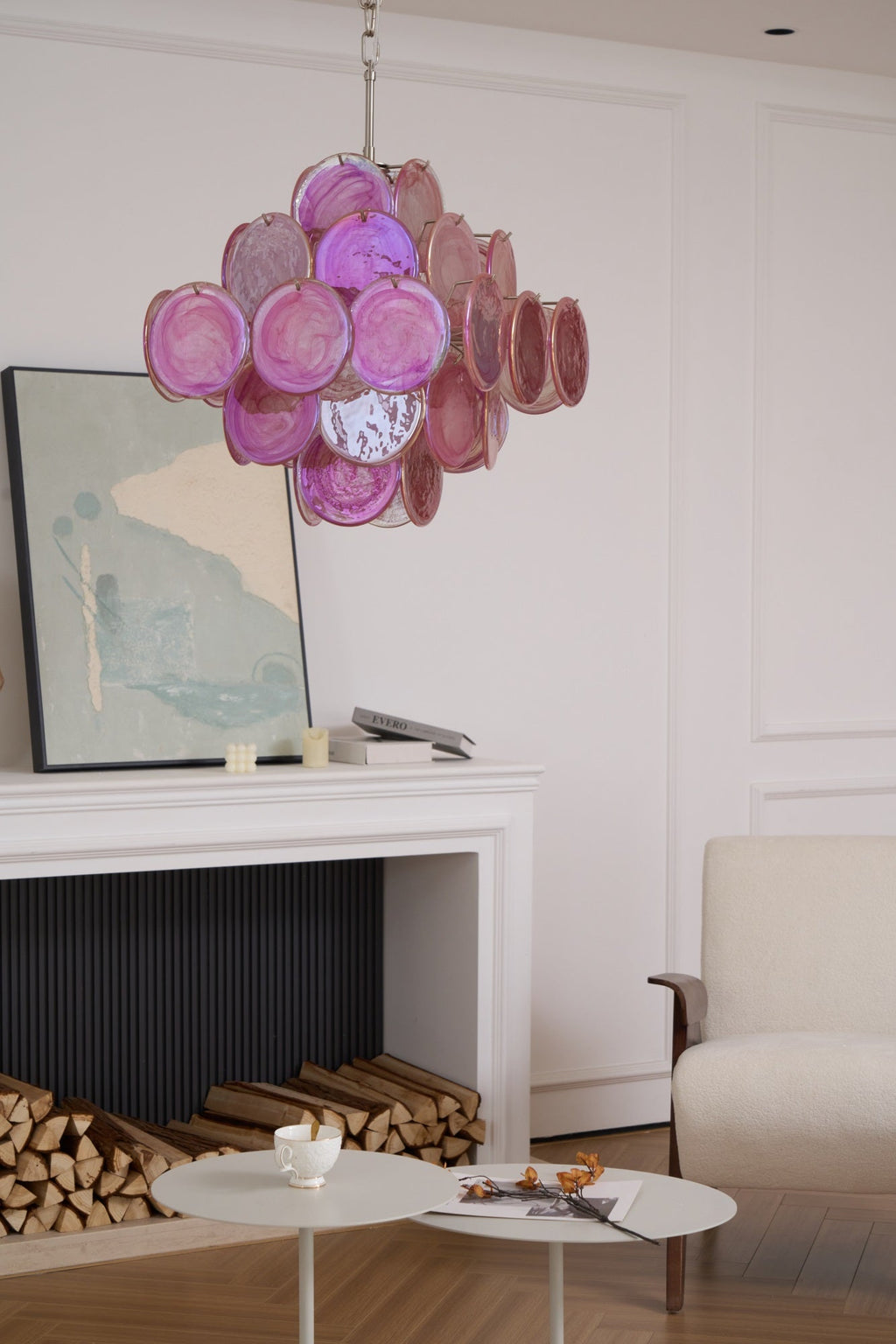 Люстра Aurelia Pink з муранського скла