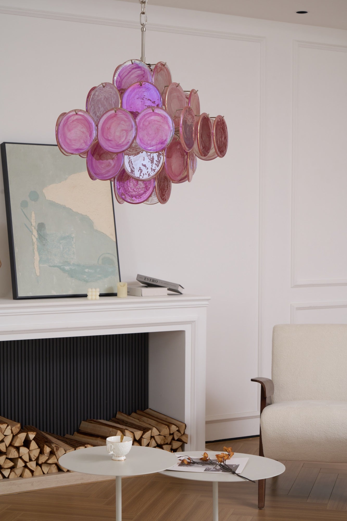 Люстра Aurelia Pink з муранського скла