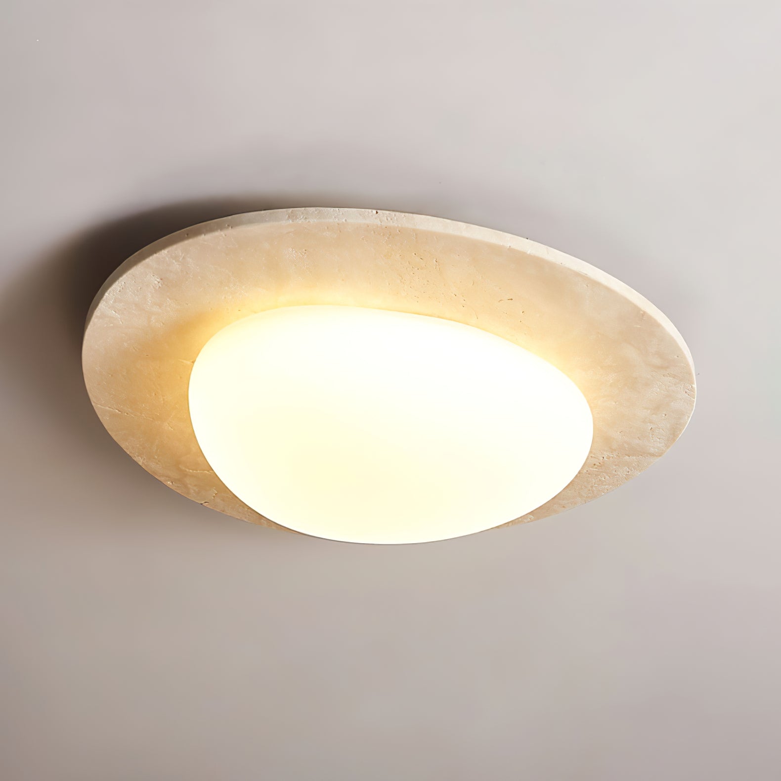 Aurora Stone Ceiling Light - DEPRIMO