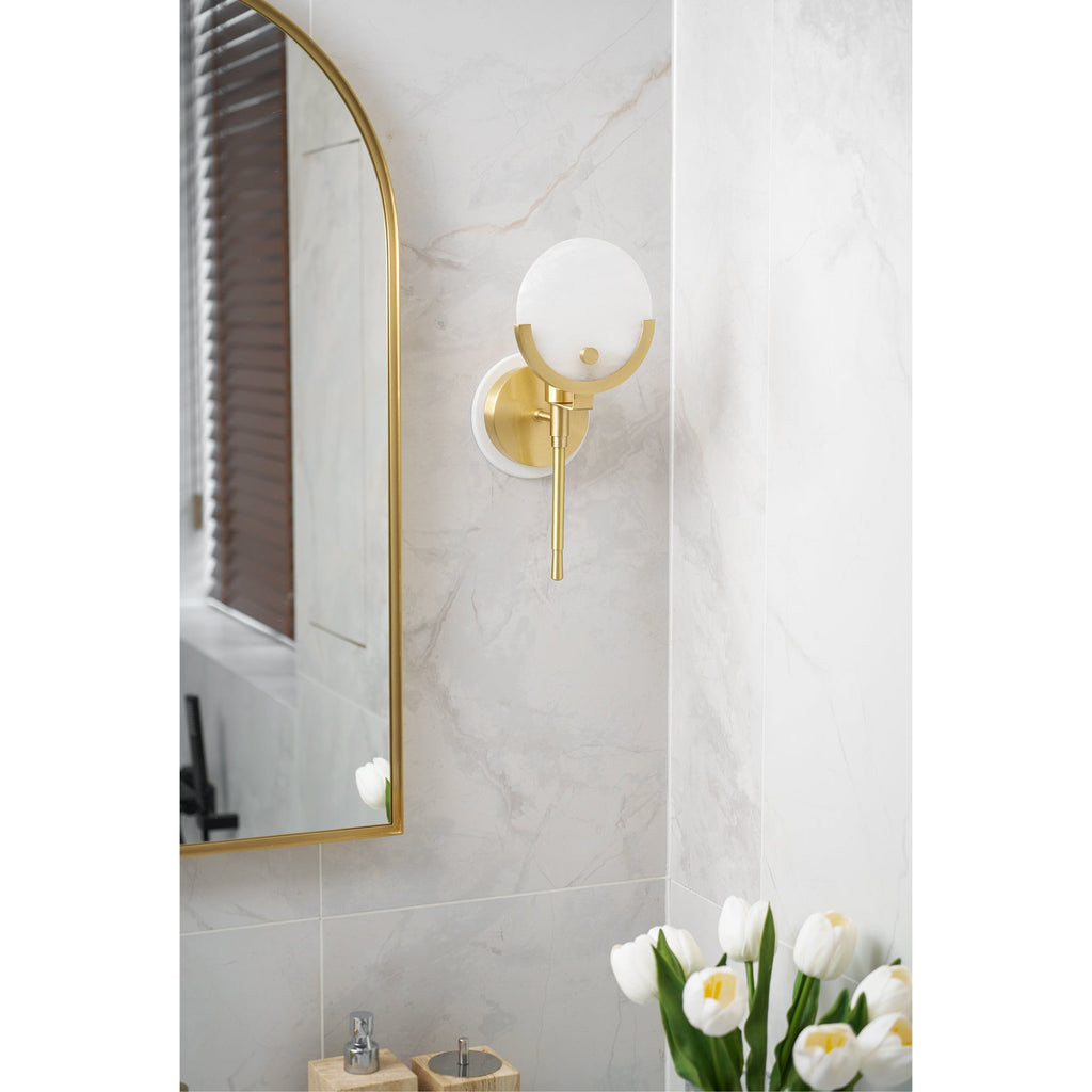 Настінний світильник Ava Brass Alabaster