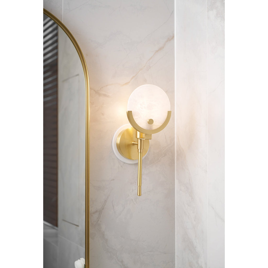 Настінний світильник Ava Brass Alabaster