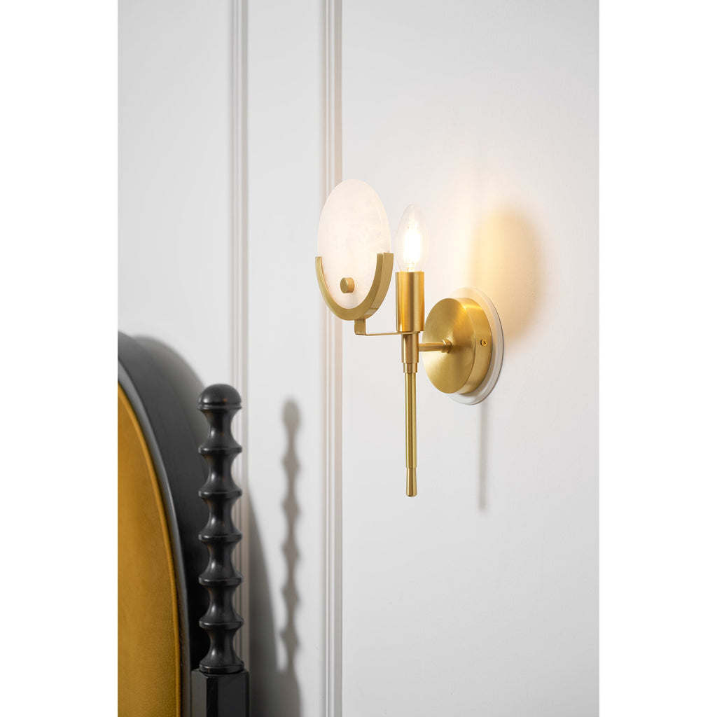 Настінний світильник Ava Brass Alabaster