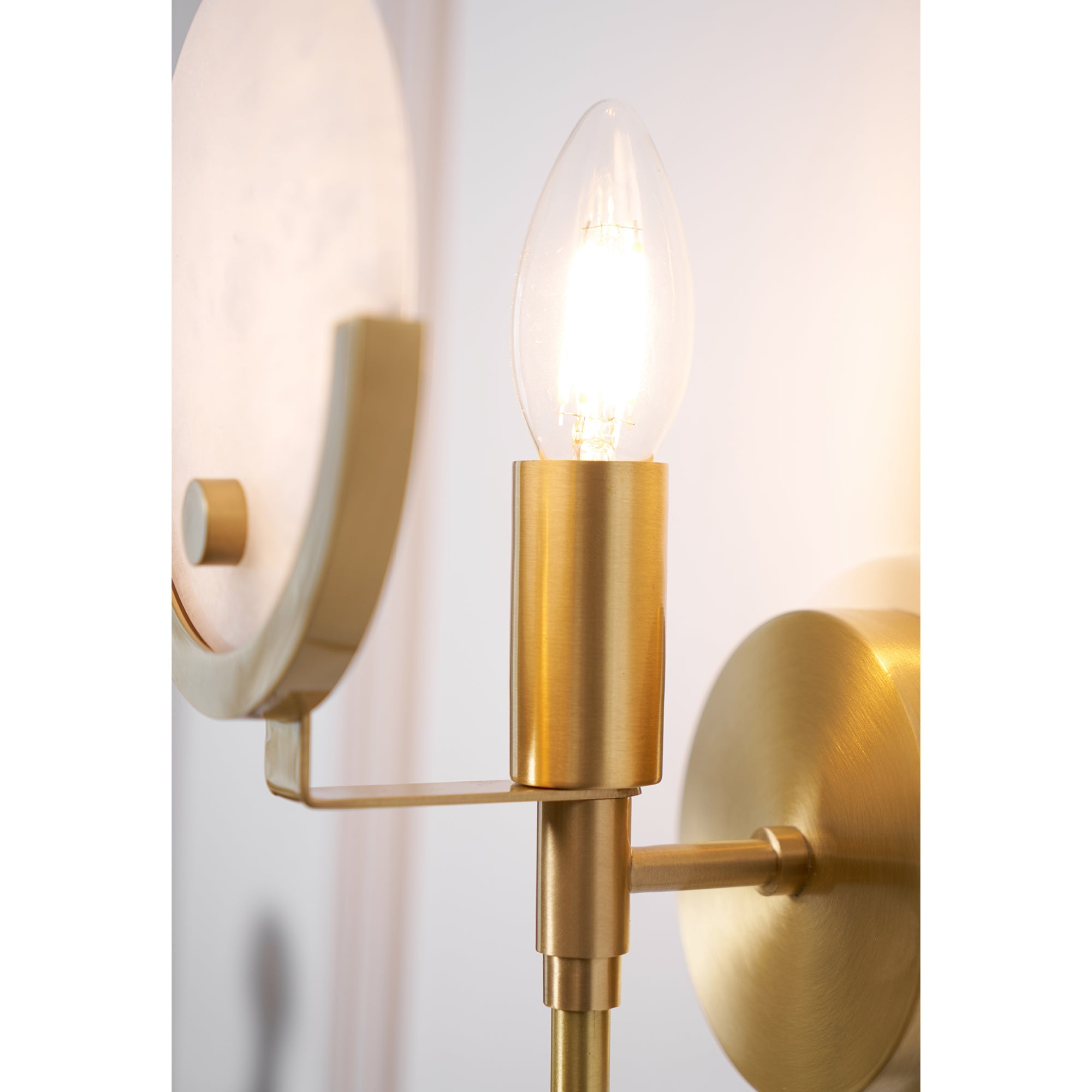 Настінний світильник Ava Brass Alabaster