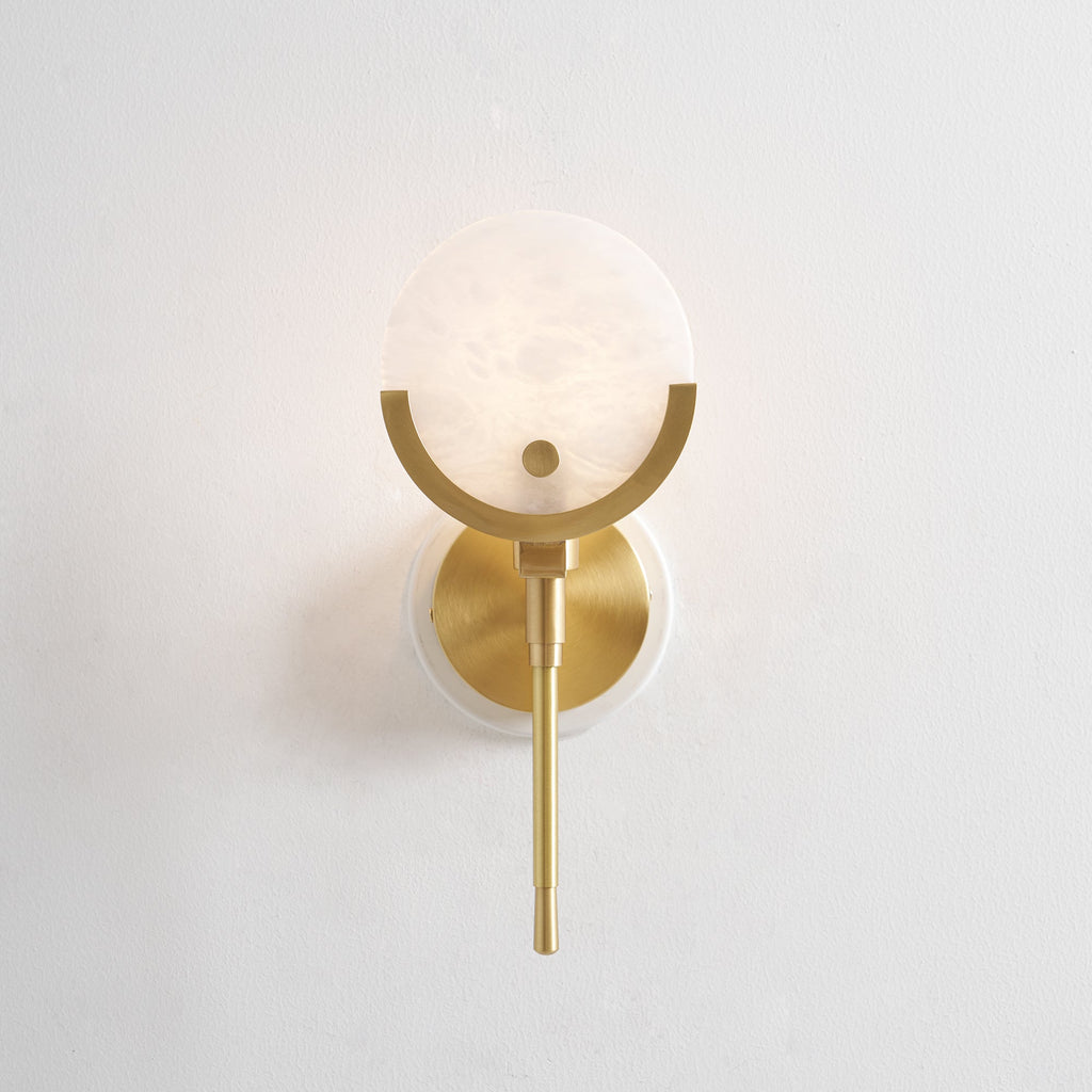 Настінний світильник Ava Brass Alabaster