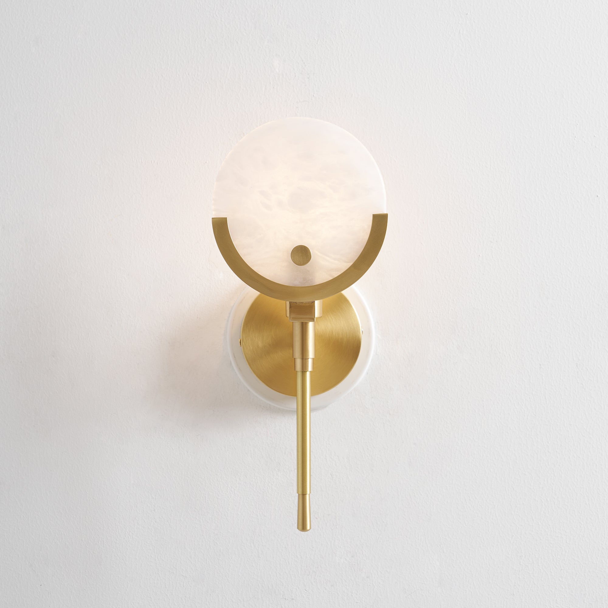 Настінний світильник Ava Brass Alabaster