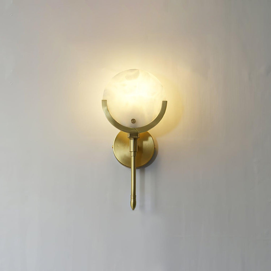 Настінний світильник Ava Brass Alabaster