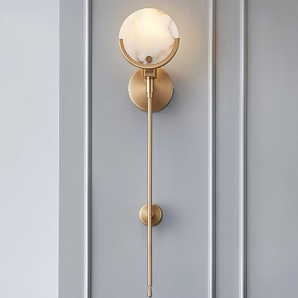 Настінний світильник Ava Brass Alabaster