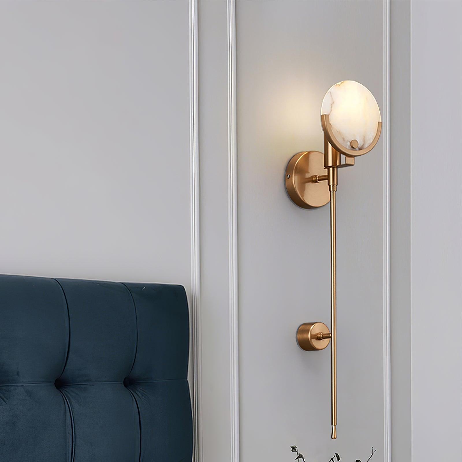 Настінний світильник Ava Brass Alabaster